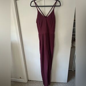 HALARA Burgundy Jumpsuit